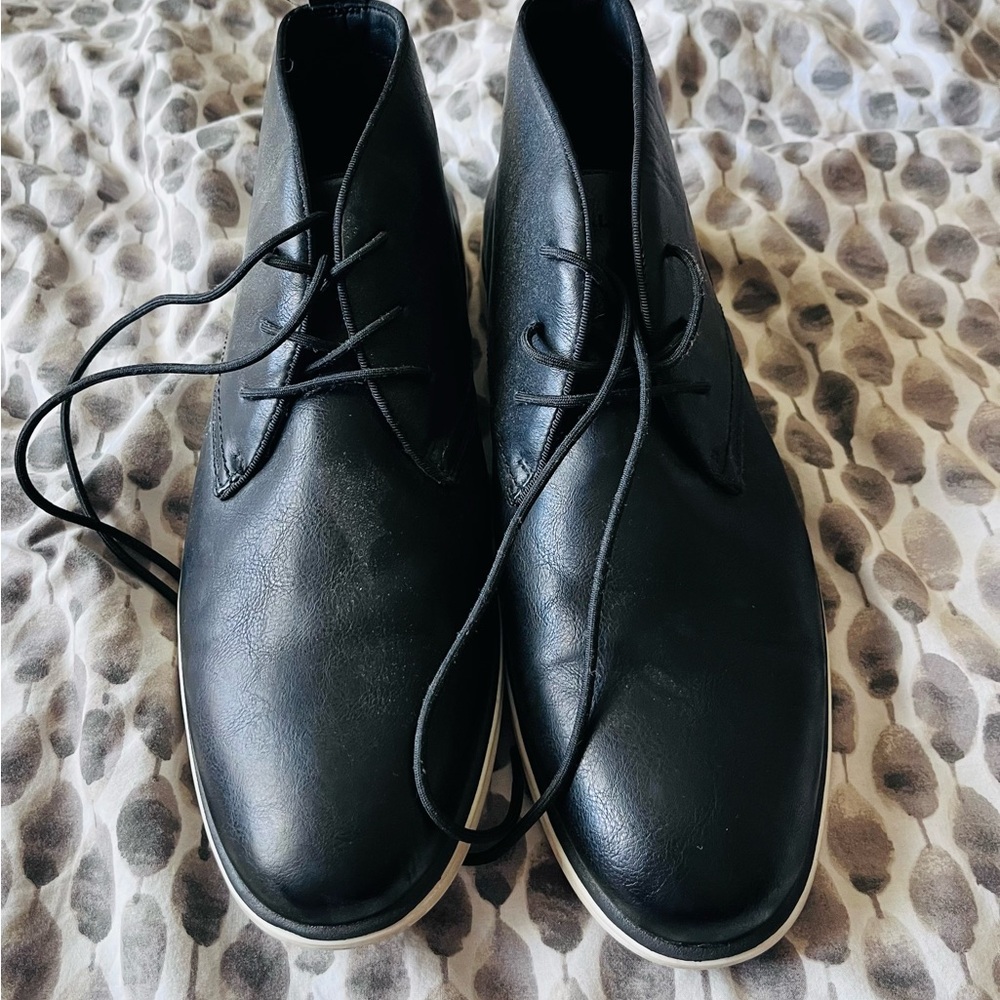 Classic Black Leather Men's Boots